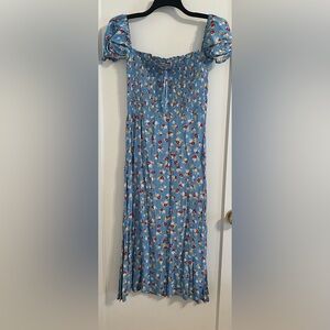 Faithfull the Brand Blue Maxi A-Line dress